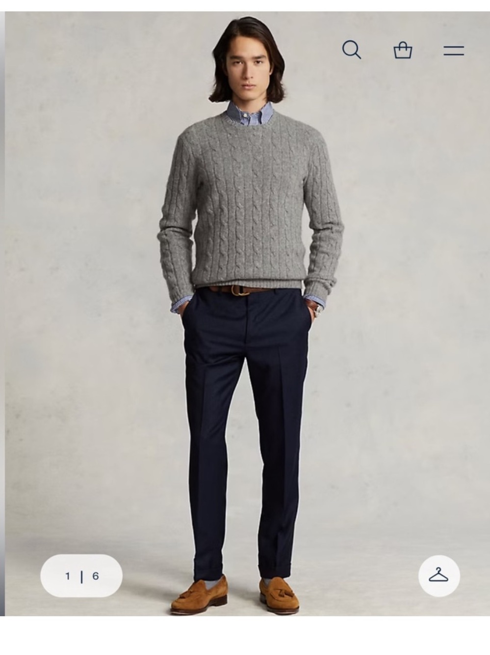 NWT! Lauren Ralph Lauren Slim Fit Wool Twill Trousers.